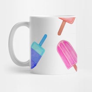 Fun Colorful Popsicle Watercolor Print Mug